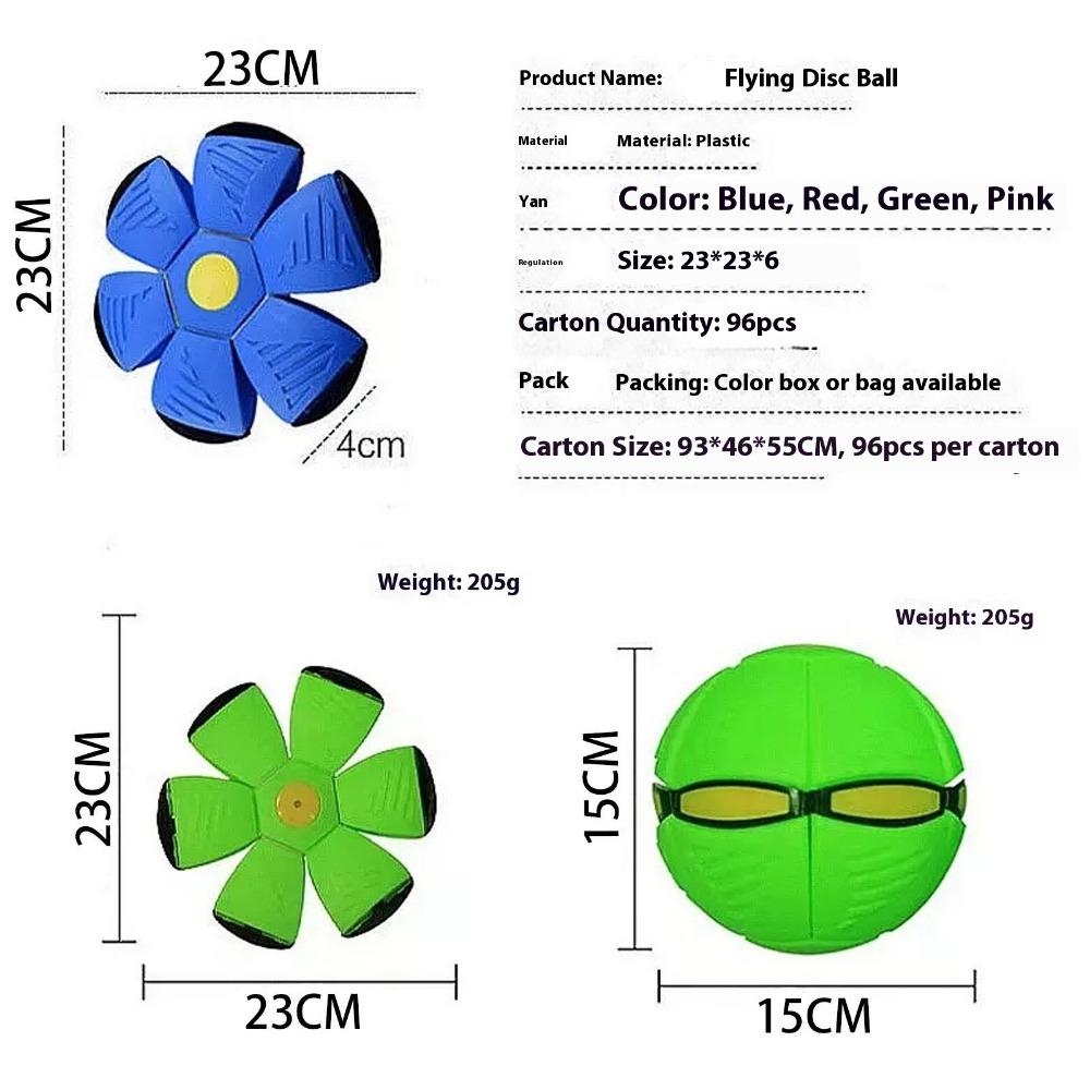Foot stepping on deformation elastic flying saucer ball magic puzzle children's outdoor sports stepping on the ball toy wholesale