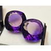 Cushion Cut Natural Purple Amethyst For Earring 20-21 Ct Pair Stunning Gemstone