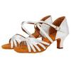Women's Latin Dance Shoes Ballroom Dance Shoes Silk Satin Salsa Shoes