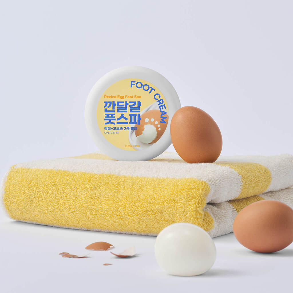 MASK KING Geschältes Ei Fußbad Fußcreme 100g
