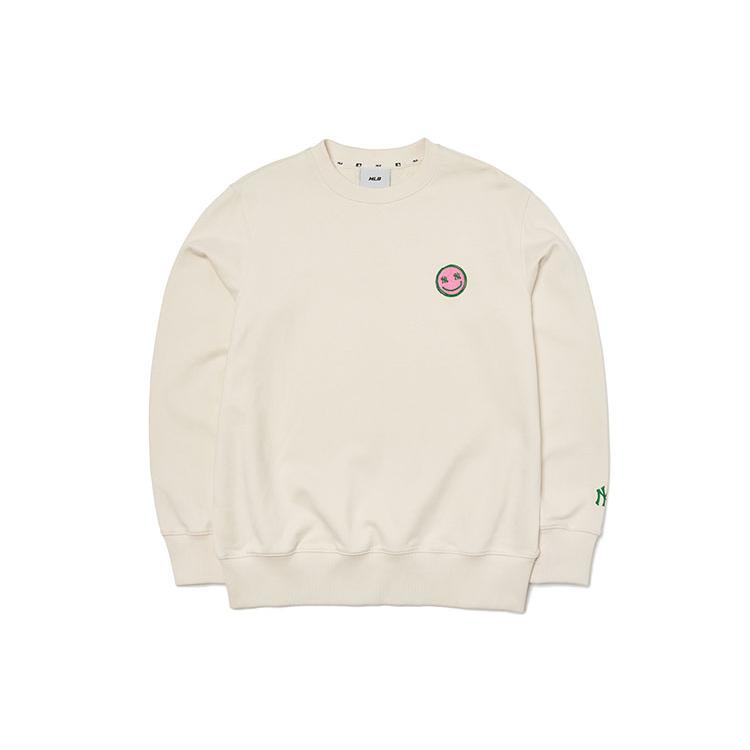 

New MLB Sweatshirts Unisex Cream 3AMT00321-50CRS S