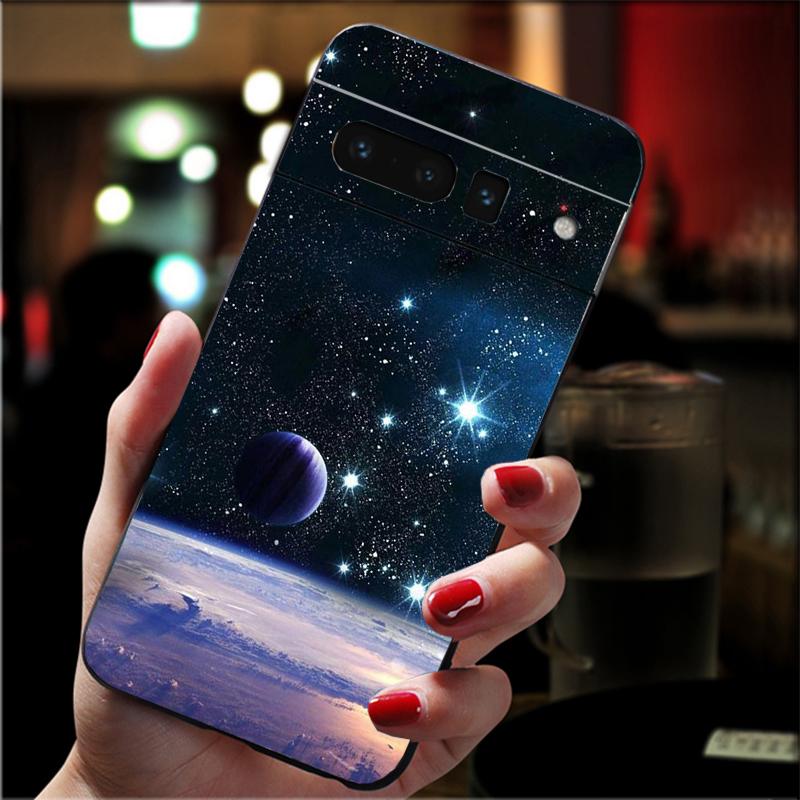

Phone Case For Google Pixel 10 9 Pro XL 9A 8 7 6 Pro Pixel 8A 7A 6A Pixel 8 7 6 5 Moon Star sky Night Google Pixel 6A