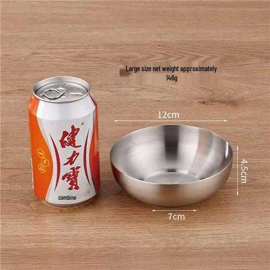 Thickened Stainless Steel Bowl: Perfect for Noodles, Rice, Salad, Bibimbap, Pao Fan, and Ramen