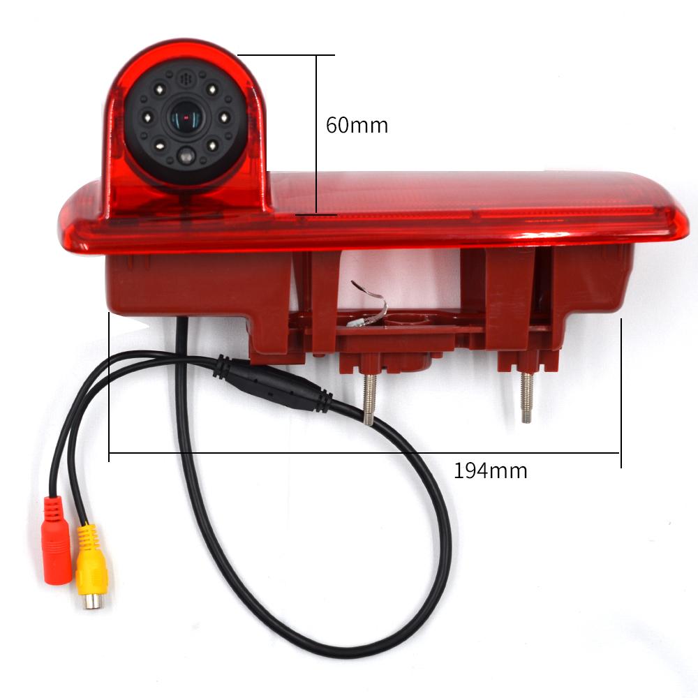 High Definition Waterproof IR Night Vision Rear View Backup Brake Light Camera for 2014 Opel Vivaro / 2014 Renault Trafic,Third