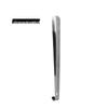 Stainless Steel Long Shoehorn with Whip Handle - No Bending Required
