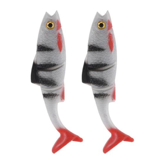 1/2/3Pcs 8CM Soft Artificial Lure Paddle Tail Silicone Bionic Swimbait Realistic 3D Eyes Swimming Lure Saltwater Freshwater Fishing Accessories