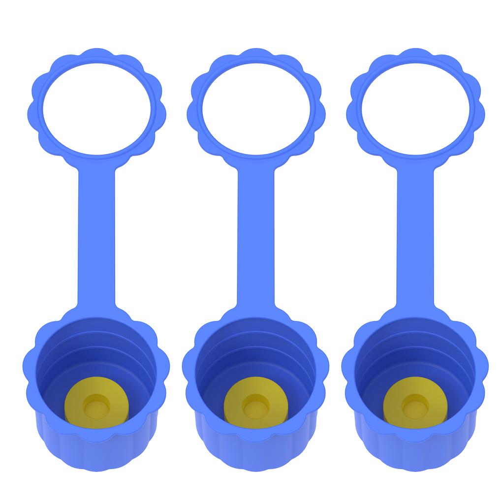 3Pcs 5 Gallon Water Jug Cap Reusable Replacement Bottle Lids Spill Water Bottle Caps Silicone Replacement Cap Lids Anti Splash