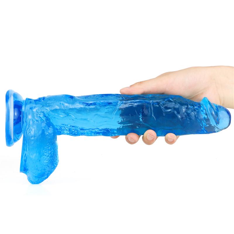 Super Large Color Transparent Simulation Fake Penis Penis Female Adult Erotic Sex Products