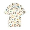Kids Casual Short Sleeve Polo Shirt Animal Print T Shirt Toddler Boys Girls Summer Top Soft Comfortable Lightweight Tee
