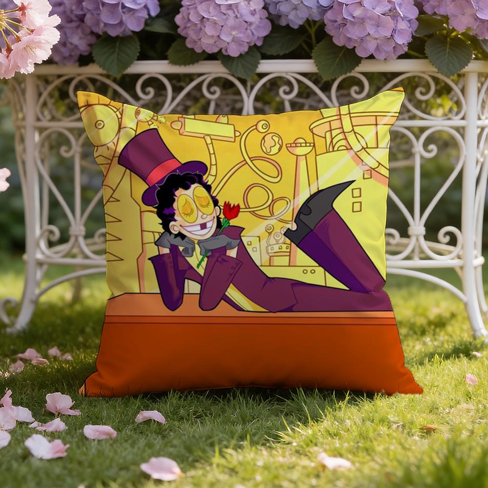 Coole Cartoon S-Superjail Kissenbezug für Zuhause & Auto, Doppelszenen-Kissenbezug: Wendbar für höchsten Tragekomfort