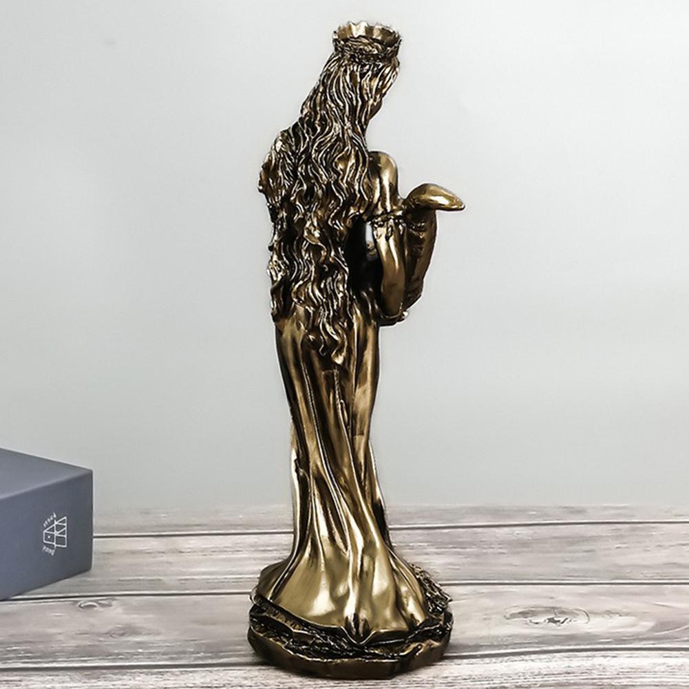 Tyche Sculpture Ancient Greek Mythology Collectible Bronzes Finish Greek Goddess Statue Sculpture Figurine For Living Room