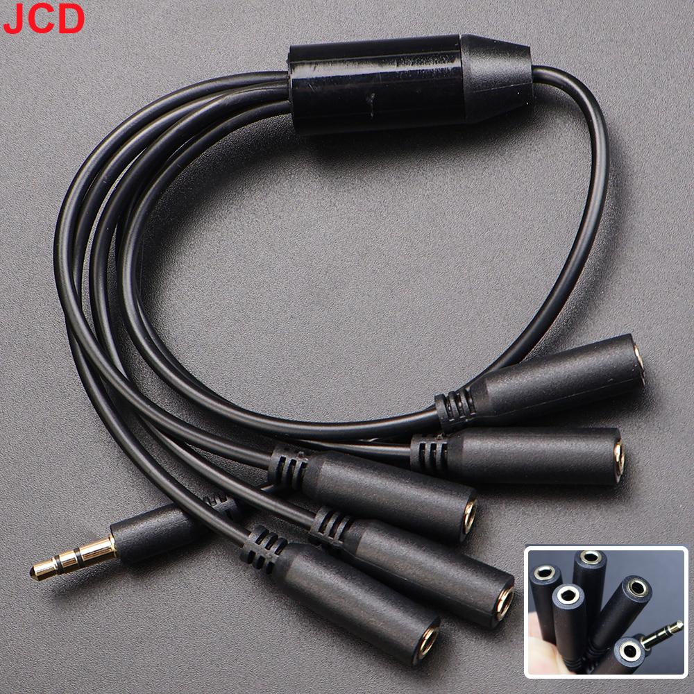 JCD 3.5mm 1/8 TRS Male To 2/3/4/5/6 Port 3.5 Female Jack Headphone Splitter Cable Stereo AUX Audio Adapter For PC TV MP3 Speaker