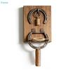 Set Deschizătoare de Sticle Montate pe Perete Potcoavă Vintage | Deschizător de Vin din Lemn și Metal Rustic cu Suport pentru Dopuri (Decor Bar)