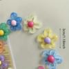 6pcs Set of Colorful Flower Magnets for Fridge - Cute, Decorative & Durable Plastic Magnets for Kitchen, Dining Room