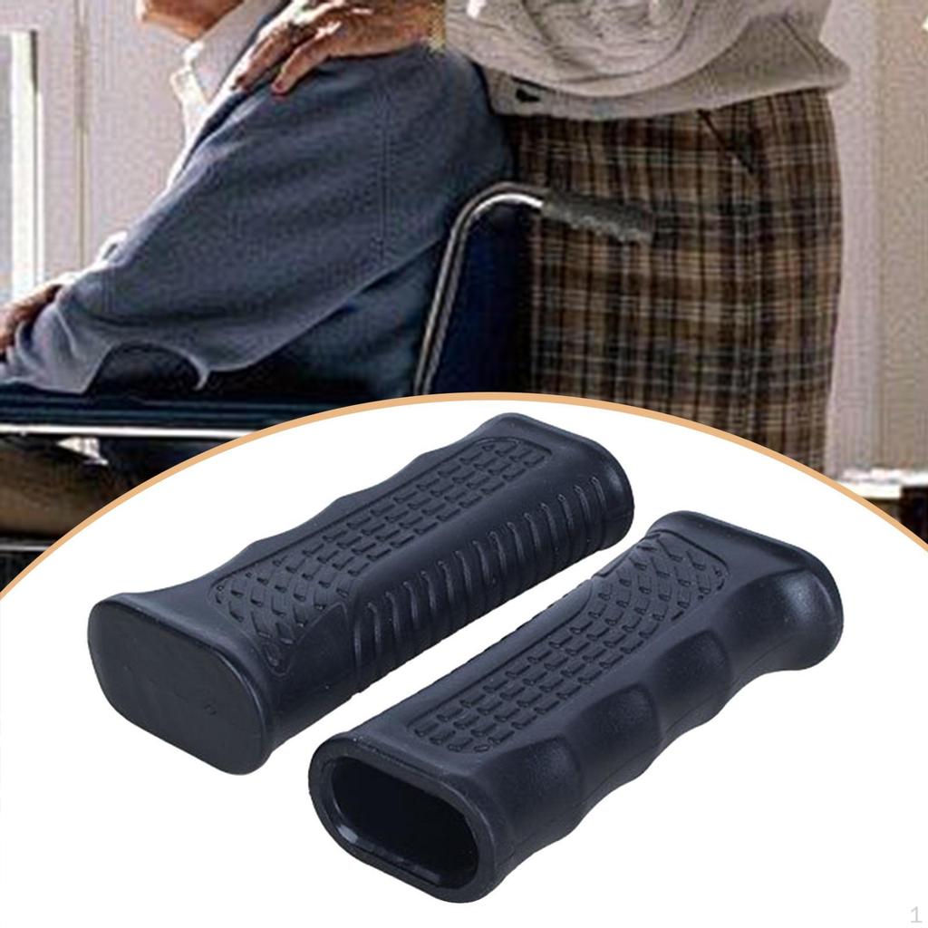 2 Stück Rollstuhl Handgriffe Ersetzen Ersatzteile für Transportstuhl