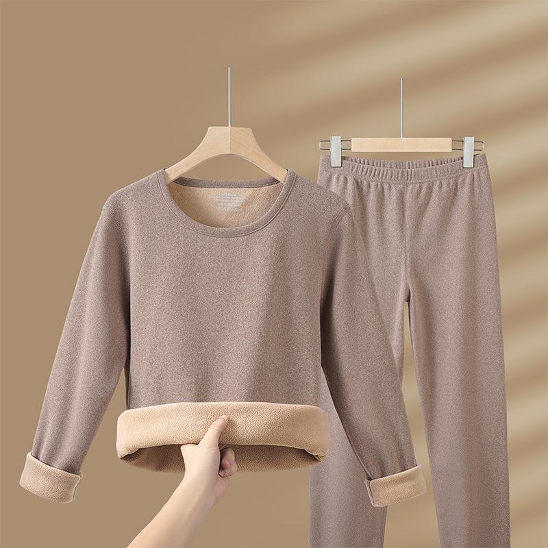 1 Set Ultra Dicke Thermounterwäsche Damen Stehkragen Nahtlos Warm Lingerie Winter Langarm Bottoming Thermokleidungssets