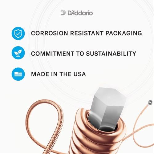 D'Addario Phosphor Bronze Light Acoustic Guitar Strings, 12-String, .010-.047, EJ38