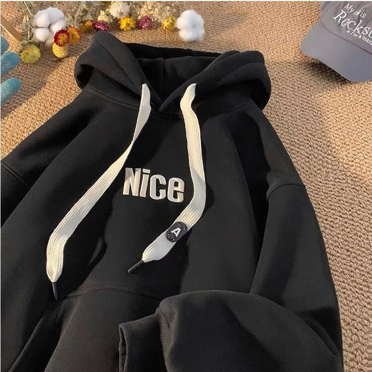 

Мужская толстовка с капюшоном из американского тяжелого флиса с подкладкой - Новый осенне-зимний тренд, Идеально подходит для пар и студентов 3XL (165-176 lbs)