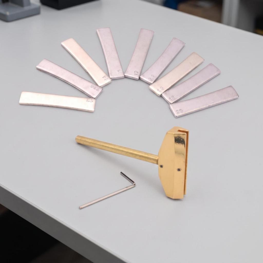 Fret Installation Tool Interchangeable Press with Curve Inserts Compact for
