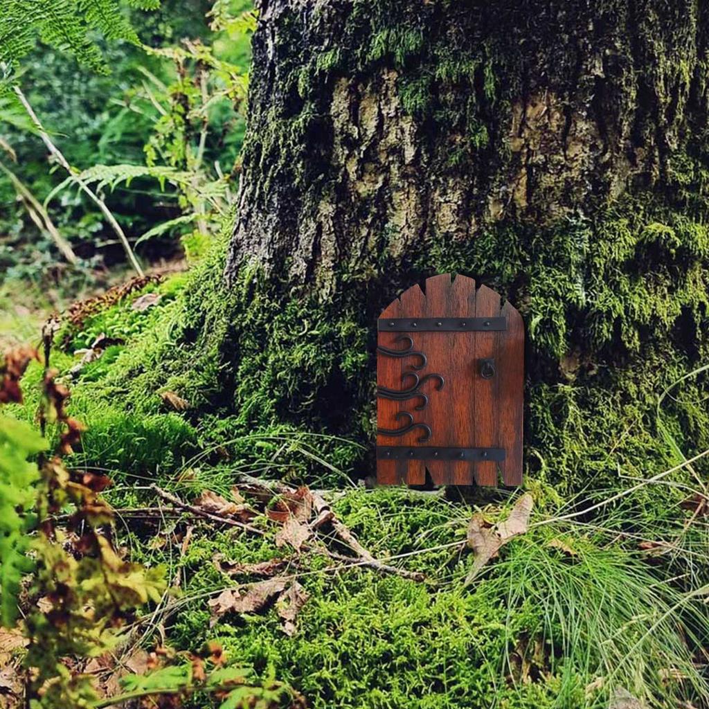 Fairys Doors For Trees Outdoor Miniature Fairys Door For Tree Decoration Fairys Garden Accessories