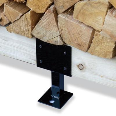 Fireside Log Rack Legs (1 SET) - Common Option for 30 & 40cm Racks - Black