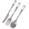 Camping Knife Fork Spoon Set Ti Tableware Reusable Outdoor Flatware for Backpacking Camping