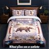 Teddy Bear Theme Custom Text Or Name 3Pcs Bedding Set,1 Flat Sheet & 2 Pillowcases Personalized Home Bedding