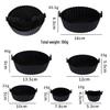 Silicone Baking Pan - High Heat Resistant, Easy to Clean, Round Mold for Air Fryers
