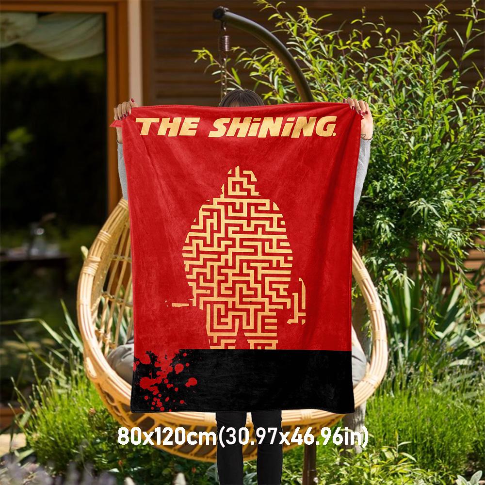 

1PC THE SHINING. Outdoor Flannel Blanket Soft Plush Decor for Picnics, camping,Bedroom, Playroom, Office1235A 80x120cm(31x47inch)