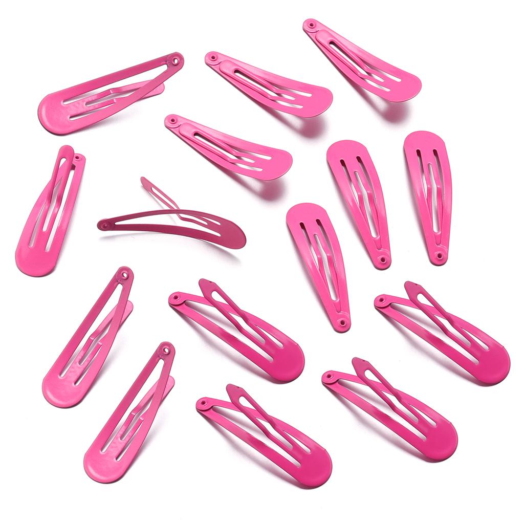50Pcs Solid Colors BB Hairclips Girls Y2K Cute Small Barrettes Women Simple Metal Snap Clip Headdress Children Hair Accessories