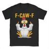 T-shirt Meme Coq F-Caw-F pour Homme 100% Coton T-Shirt Nouveauté Col Rond T-Shirts Manches Courtes Hauts Grande Taille