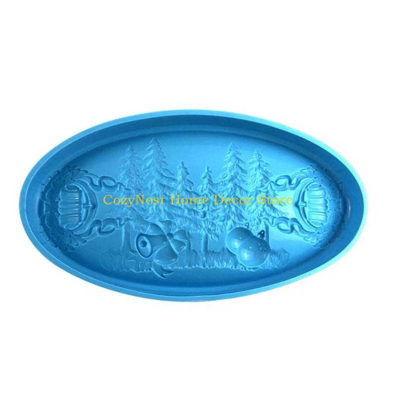 92MF Christmas Mold Jewelry Storage Tray Cements Decoration Making Tool for Beginners