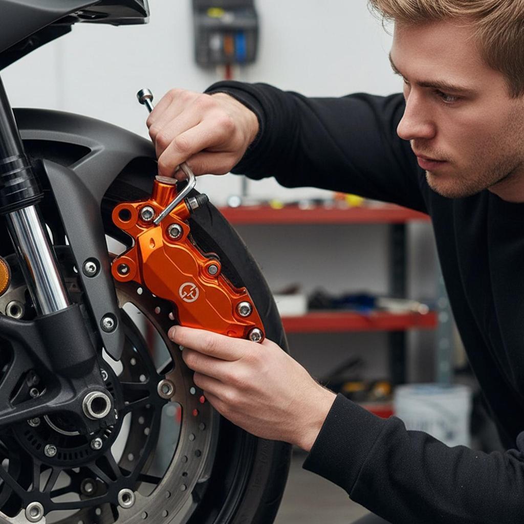 Motorcycle Modification Calipers parts C-NC Aluminum Alloy Motorcycle Brake Assembly Replacement Motorcycle Rear Brake Clamp