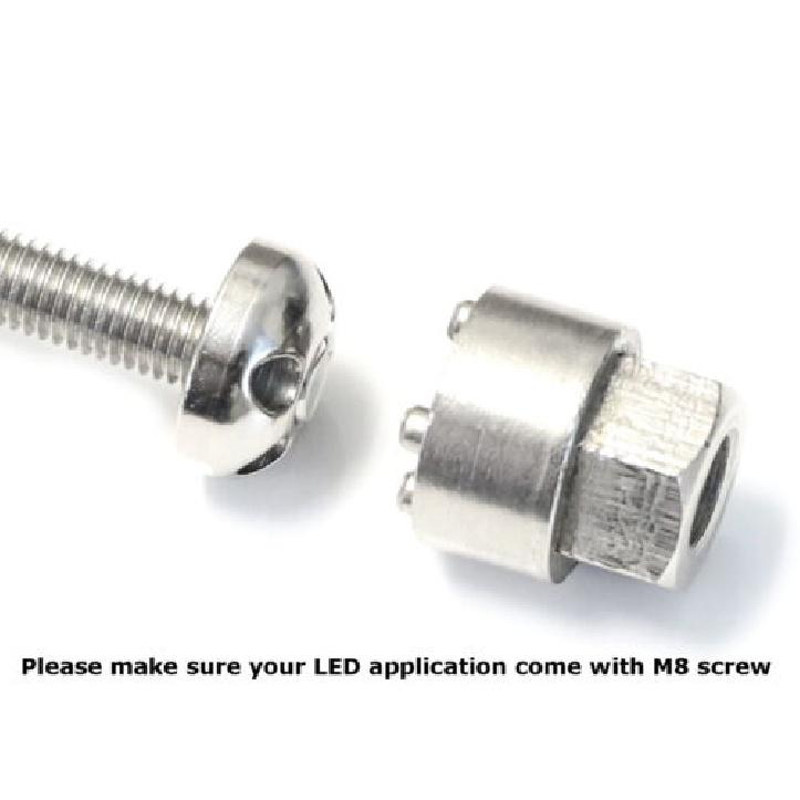 Stainless Steel M8 Anti-Theft Nut/Bolt Key For LED Light Bar, Fog Lamp Security