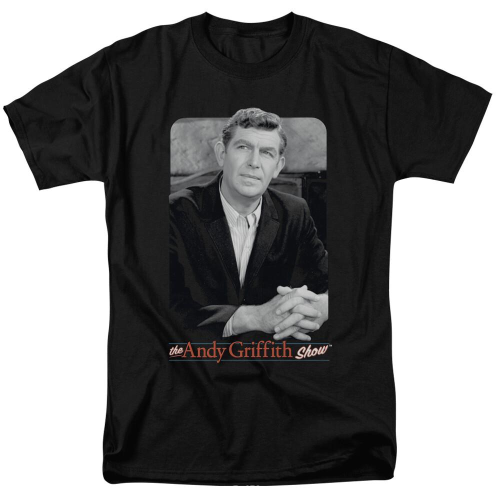 Andy Griffith Show Classic Andy T Shirt Mens Licensed Classic TV Mayberry Black XL