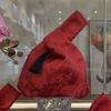 Mała saszetka ze sznurkiem, torebka na nadgarstek z frędzlem, wisiorek w kształcie kwiatka, świąteczna torebka na słodycze, prezent noworoczny