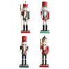 Nutcracker Figurine Christmas Decoration Standing Wooden Nutcracker Desktop