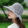 New women's summer sunscreen sun hat foldable outdoor sunshade Korean version big eaves beach mother cool hat basin hat