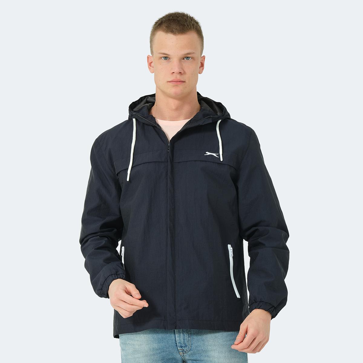 

HANGA-Темно-синий мужской плащ S темно-синий