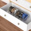 Belt Organizer, Acrylic Belt Storage Holder for The Closet and Drawer, 6 Compartments Belt Container Clear Display Case for Tie and Bow Tie
