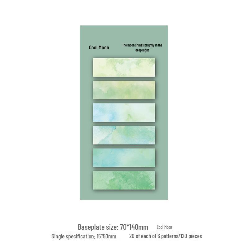 Stylish Gradient Sticky Notes for Students: Strong Adhesion, Girly Design, Perfect for Indexing and Memos, Reusable N Times