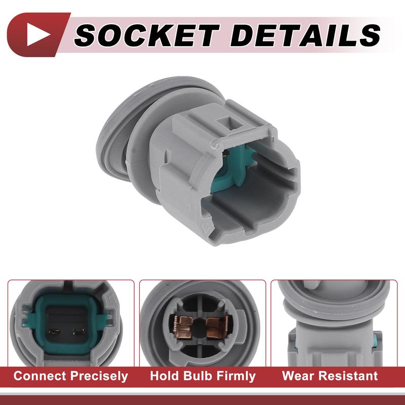 X Autohaux 1 Pcs Marker Light Socket for Nissan 350Z 03-06 No.2625070F00 Lamp Bulb Connector