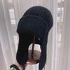 Winter Warm Knit Scarf Hat With Ear Flaps For Women