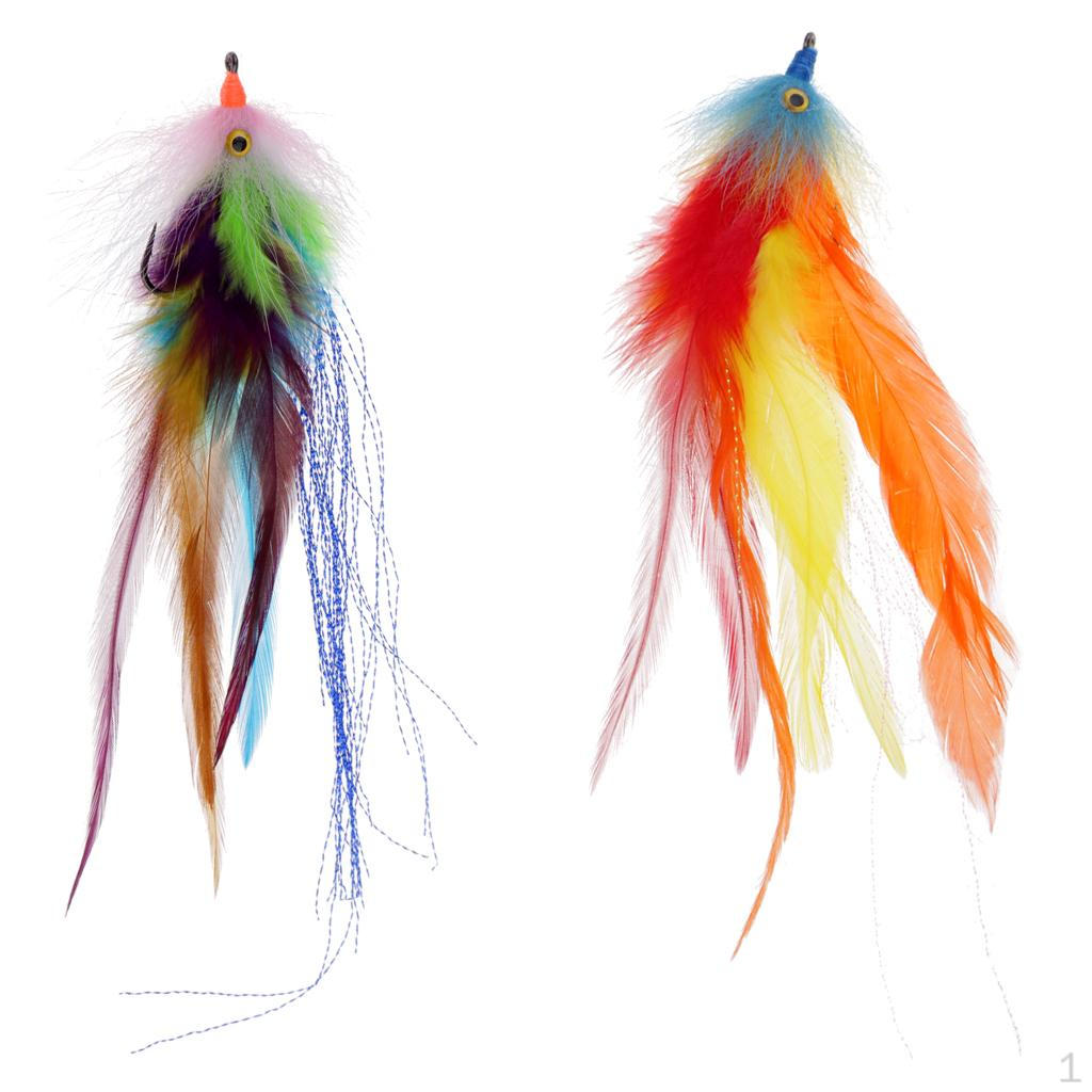 

2 Искусственная стримера для ловли нахлыстом Salmon Steelhead в морской воде