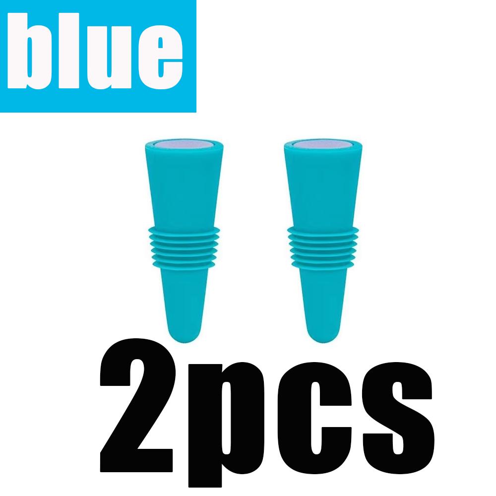 1/2 st Silikon Vinflaska Propp Återanvändbar Läckagesäker Dryck Whisky Öl Champagne Kapsyl Stängare Vinproppar Lock Barer Verktyg