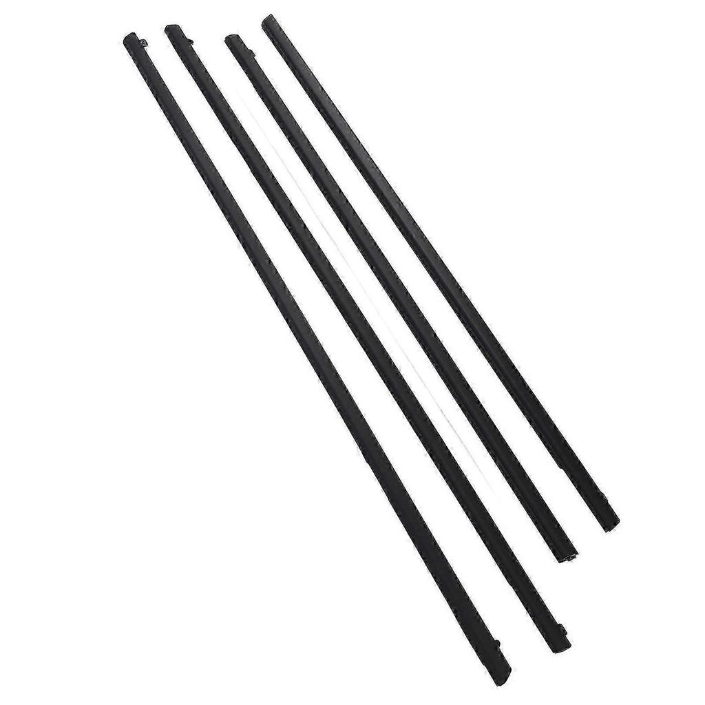 4PCS Front Rear Door Belt Moulding Set 92277517 Black Weatherstrip Window Moulding Trim Seal Belt for Commodore VE VF Sedan MK3858