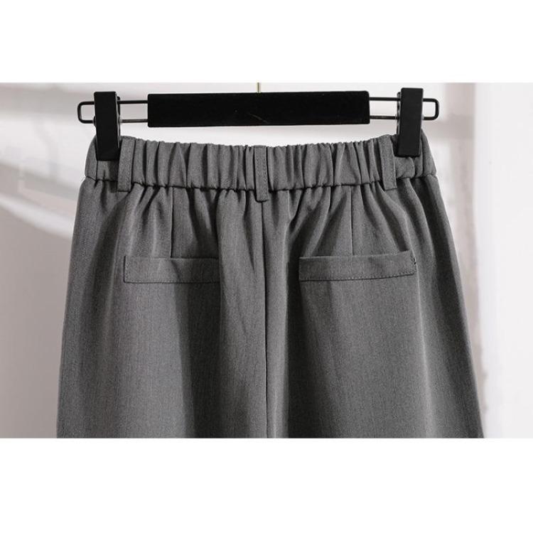 New Plus Size Women High Waist Elastic Loose Harem Pants Vintage Casual Basic Trousers Solid Long Pants