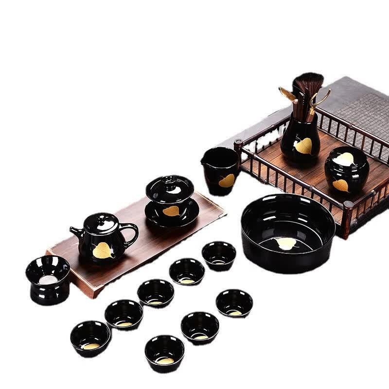 Cha Xun Dehua Ceramic Tea Set