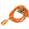 High-Quality Imitation Amber Beeswax Prayer Necklace with Fluorescent 108 Beads and Pine Scent.