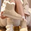Winter New Velvet Thickened Warm Cotton Shoes Muffin Thick Bottom Heightening Boots Snow Boots Women's Shoes